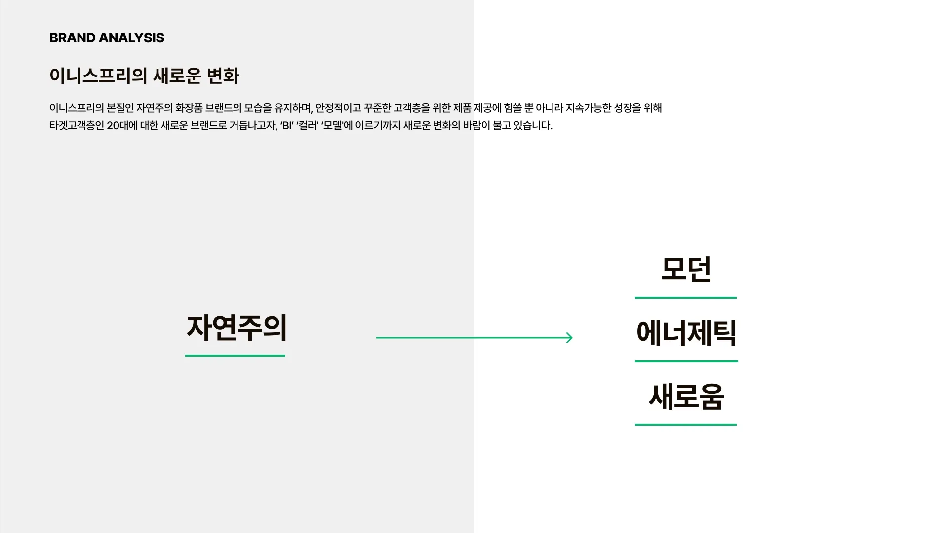 INNISFREE 제안 페이지 4